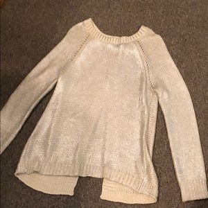 Cute sweater with open back